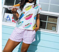 Queen Of Sparkles - Scattered Hot Dog Tee