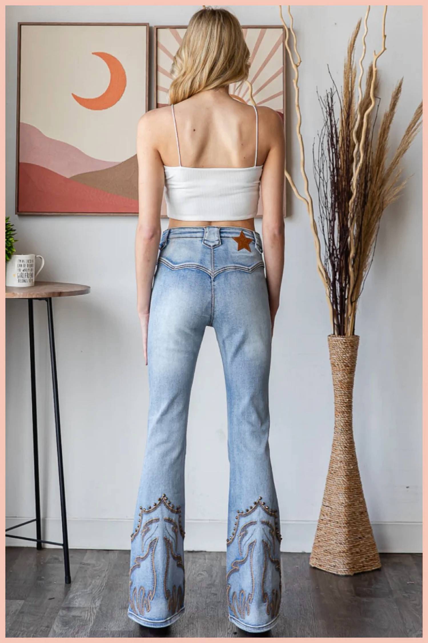 Oli & Hali - What's Happening Stud Jeans