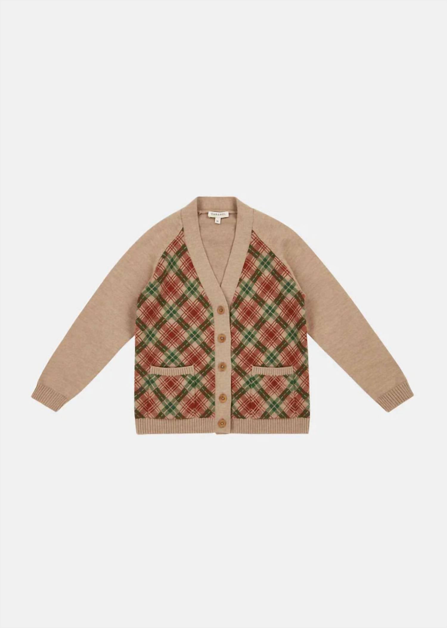 Caramel - Bailey V-Neck Cardigan