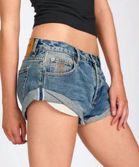 One Teaspoon - Bandits Low Waist Denim Shorts