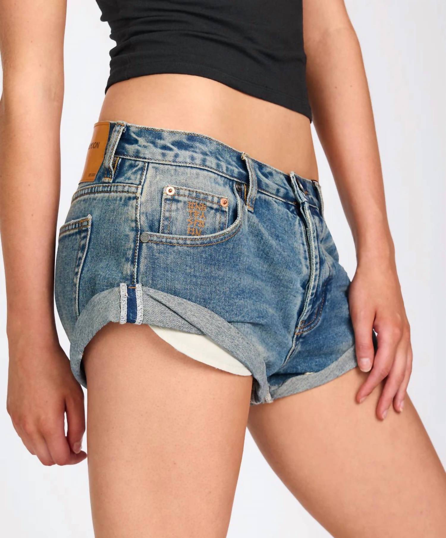 One Teaspoon - Bandits Low Waist Denim Shorts
