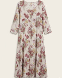 April Cornell - Women's Floral Long Sleeves Caftan Dress