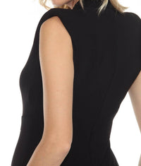 Joseph Ribkoff - Wrap Neck Cropped Wide Leg Jumpsuit