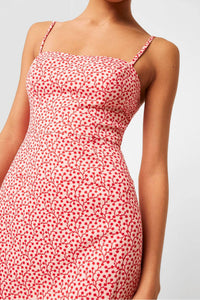 FRENCH CONNECTION Elao Printed Whisper Sweetheart Dress in red - women's dress - view 6