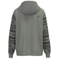 HOOEY Men's Legendary Polar Fleece Hoody in black grey - men's shirt - detail view