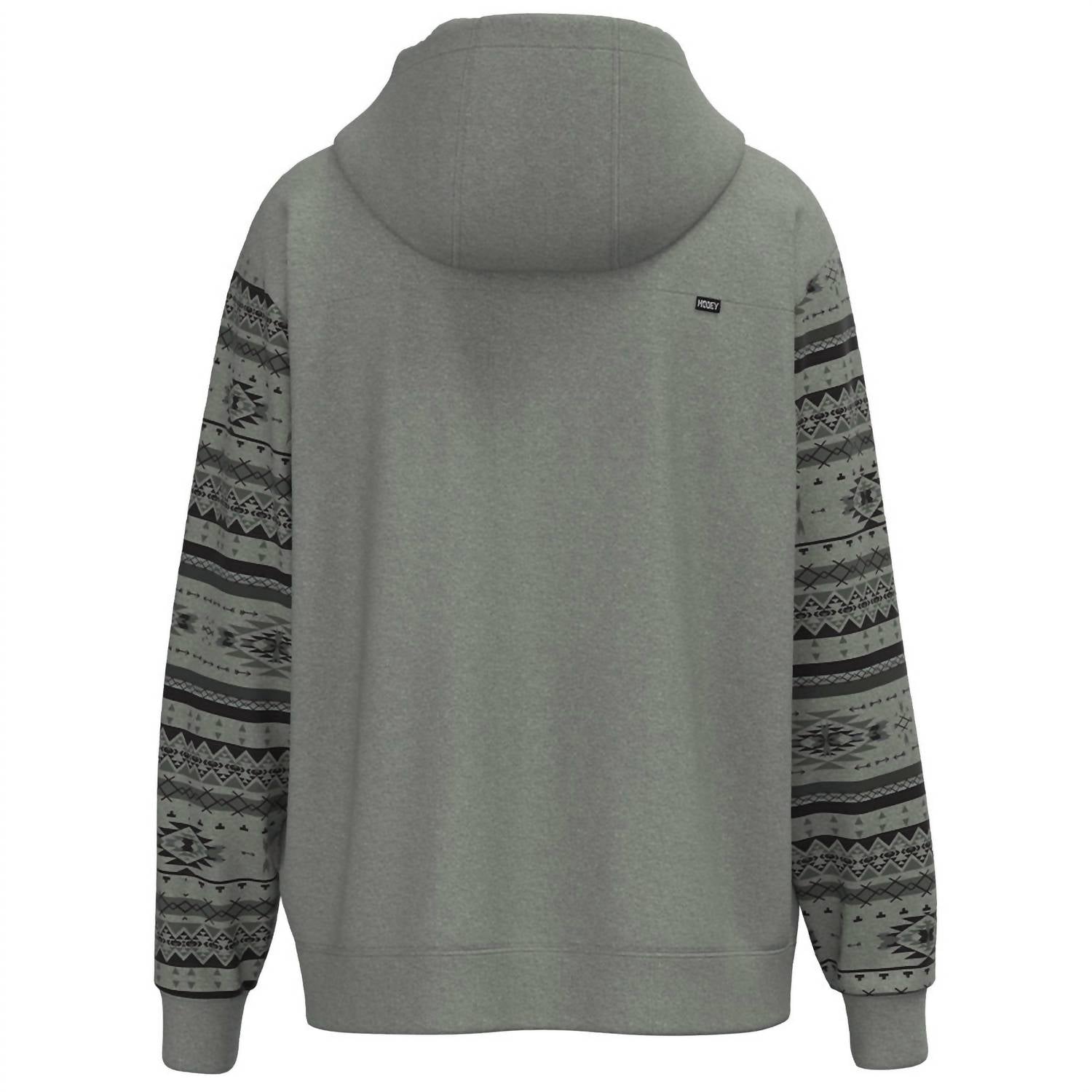 HOOEY Men's Legendary Polar Fleece Hoody in black grey - men's shirt - detail view