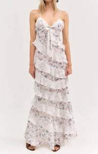For Love & Lemons - Debby Ruffled Maxi Dress