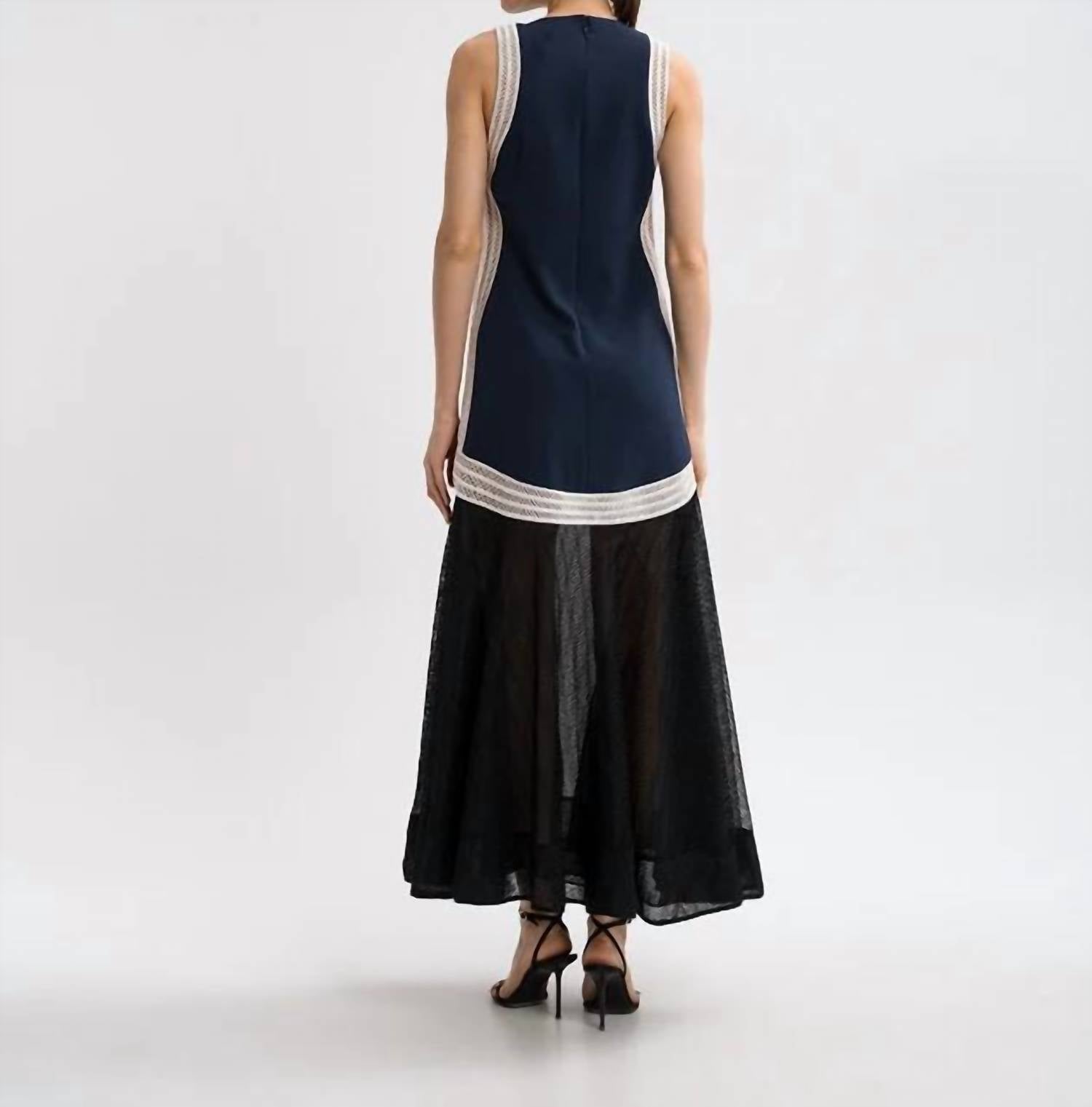 Simkhai - Sleeveless Mesh Contrast Dress