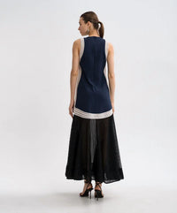 Simkhai - Sleeveless Mesh Contrast Dress