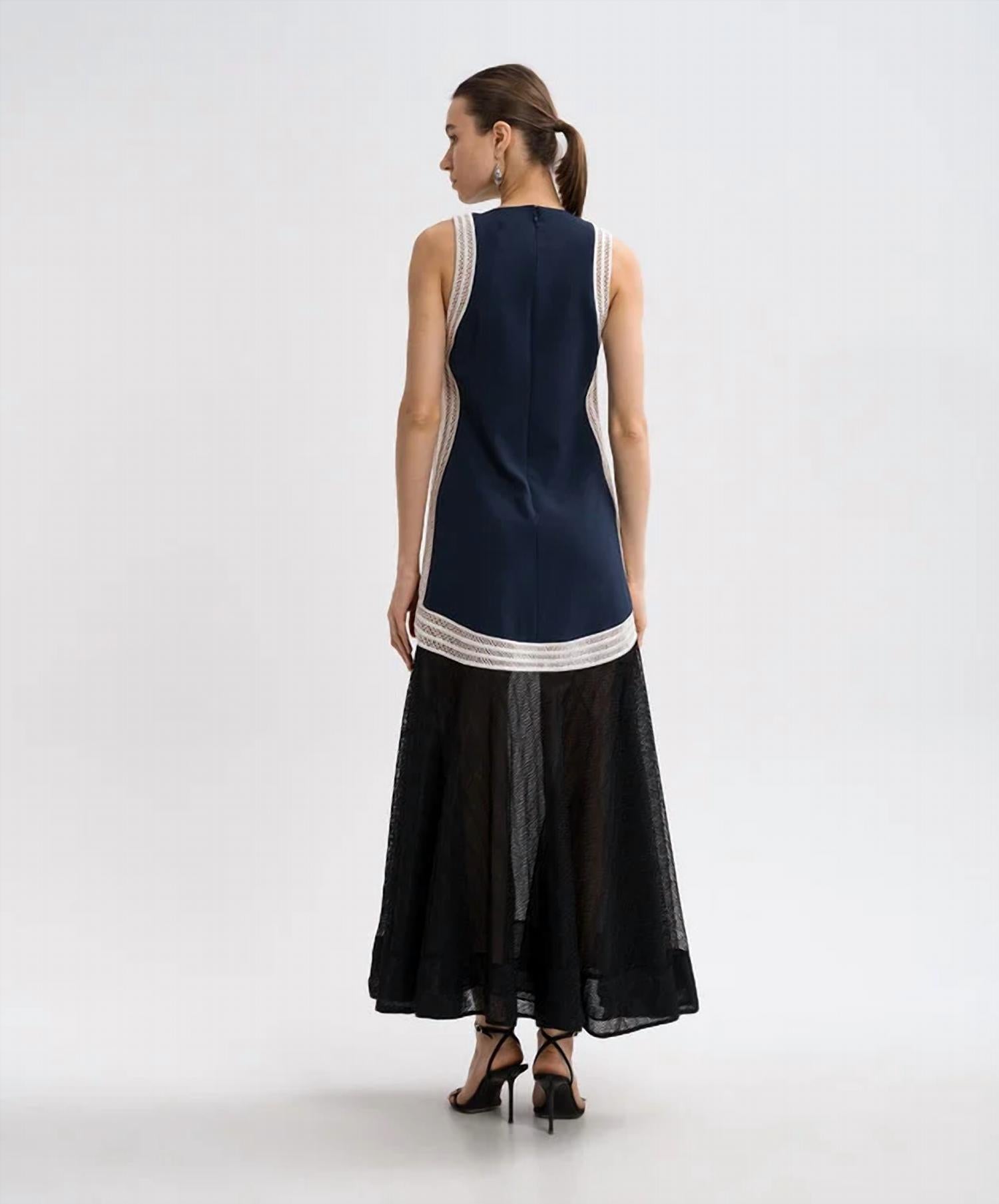 Simkhai - Sleeveless Mesh Contrast Dress