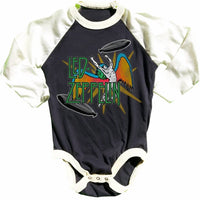 Rowdy Sprout - Kid's Led Zeppelin Raglan Onesie