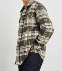Rails Berkshire Flannel Shirt in grape leaf cedar - men's jacket - alternate view