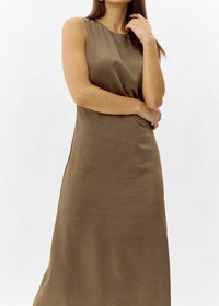 Greylin - Trina Satin Midi Dress
