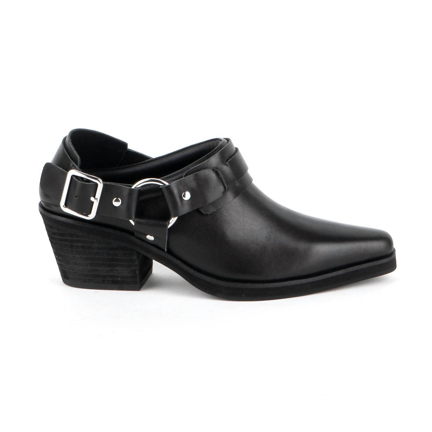 INTENTIONALLY BLANK Women's Friday Pointed Toe Mules in black - women's shoe
