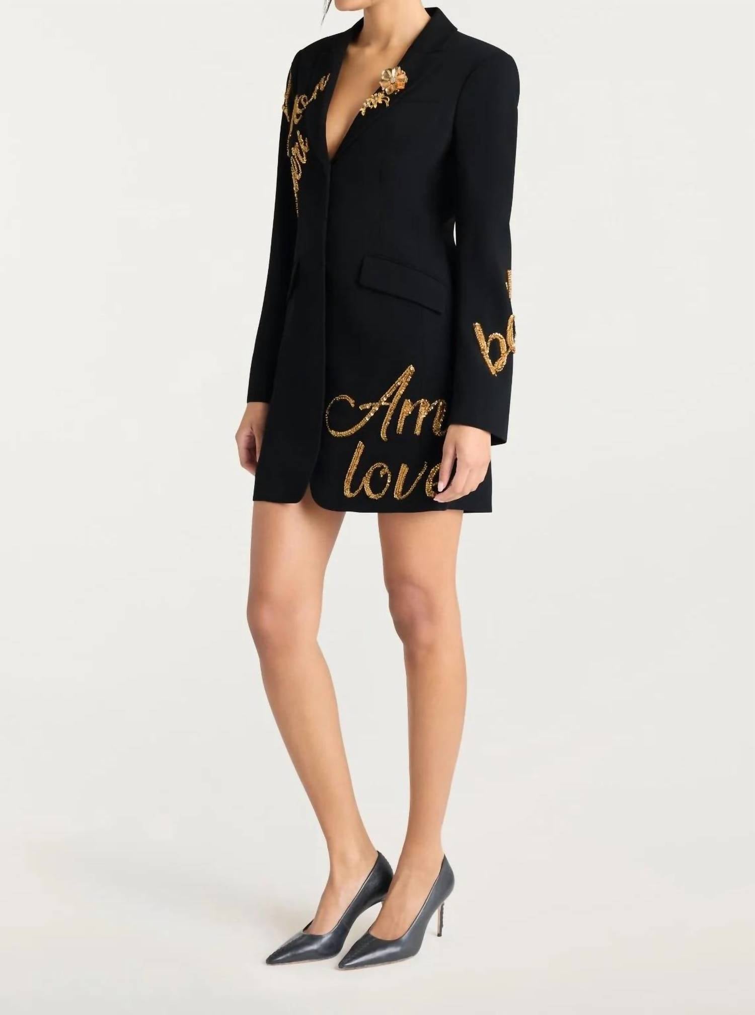 Cinq A Sept - Crushed Sequin Loveletter Joel Mini Dress