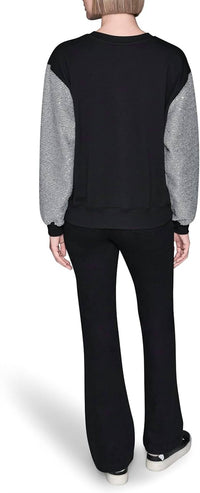 Karl Lagerfeld - Crewneck Sequined Tween Long Sleeve Top