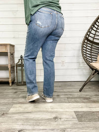 Judy Blue - Straight Leg Distressed Ankle Jeans