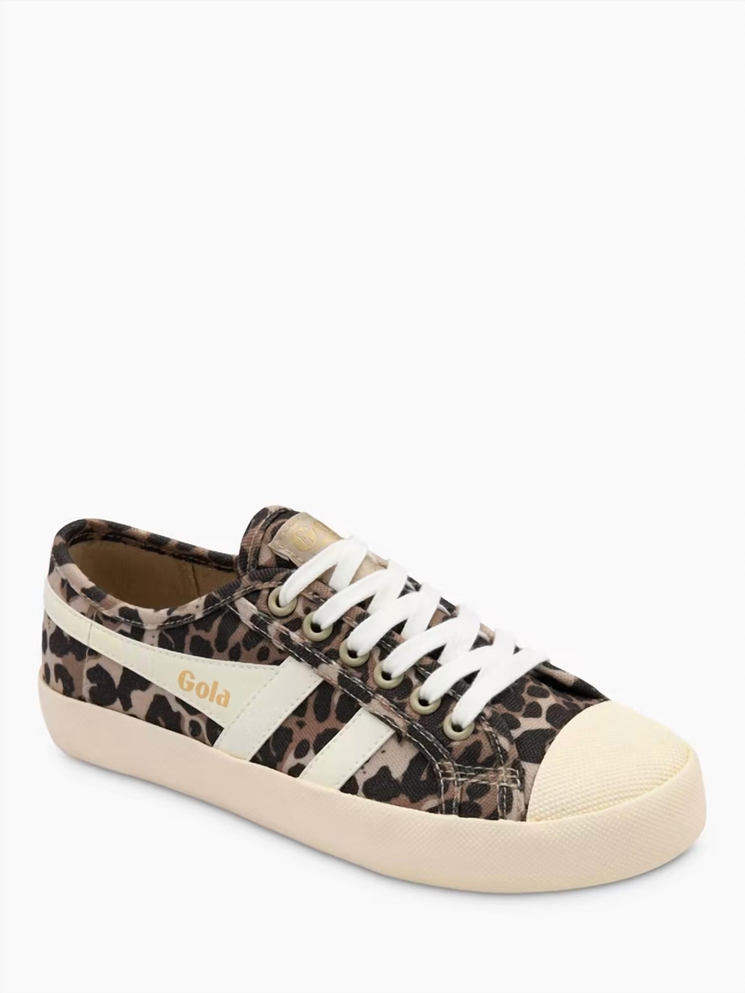Gola - Women's Classics Coaster Leopard Print Trainers Sneakers