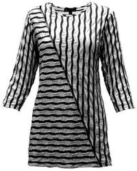 N Touch - Women's Wavy Stripe Top