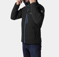 Ororo Men’s Classic Heated Jacket 2.0 in black blue - men's jacket - alternate view