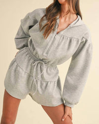Mable - Gemini Scuba Sweatshirt Romper