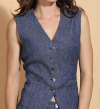 Jessie Liu - Linen Twill Vest
