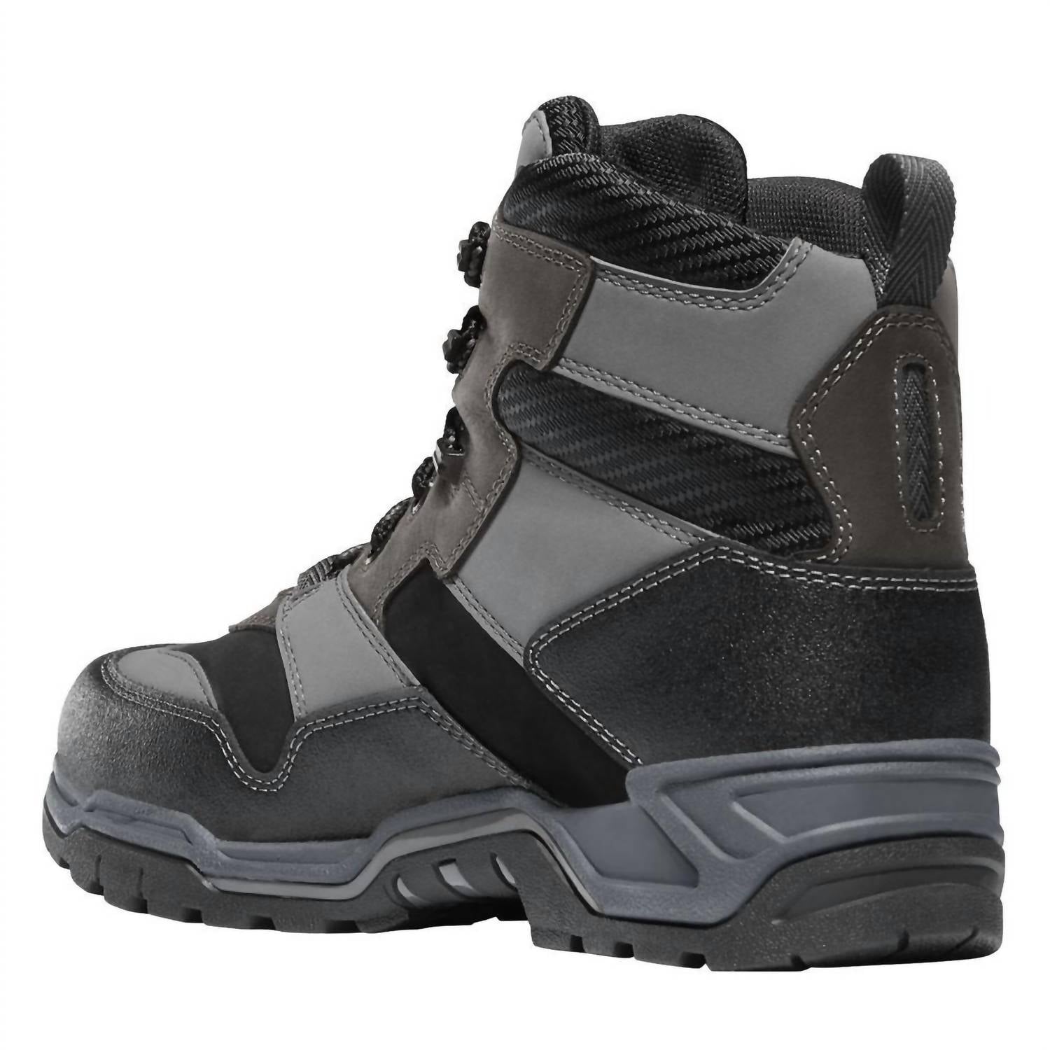 Danner Men's Field Ranger Waterproof Work Boot in gray red - men's boots - detail view