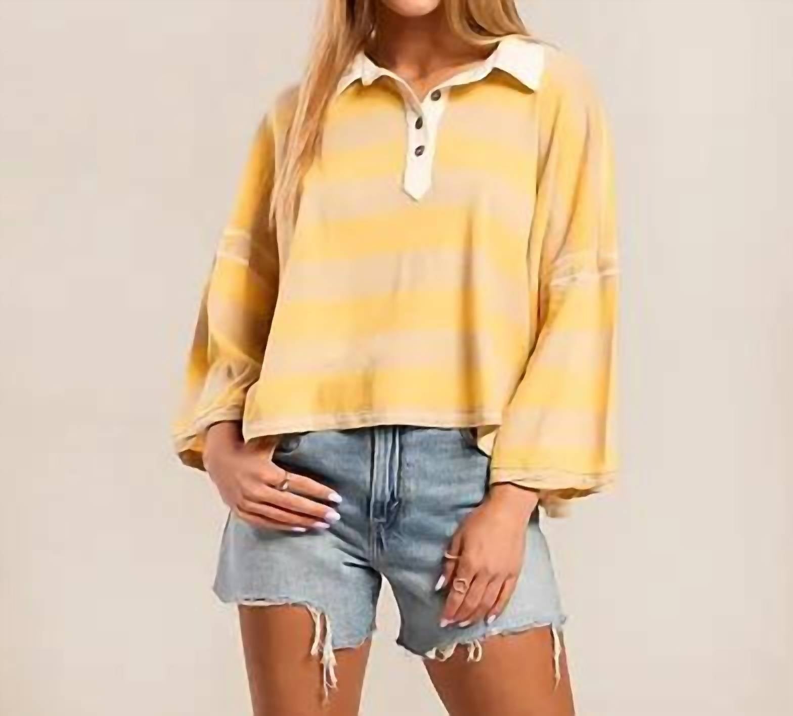 Free People - Auggie Polo Tee