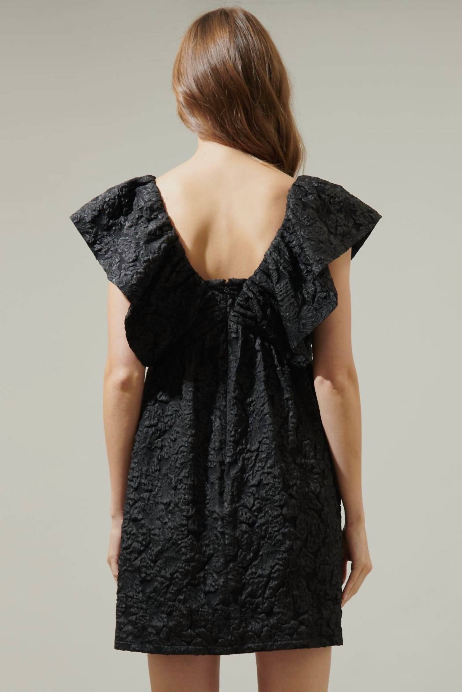 Sugarlips - Arielle Jacquard Mini Babydoll Dress