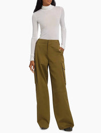 A.L.C. - Cotton Blend Turtleneck Top