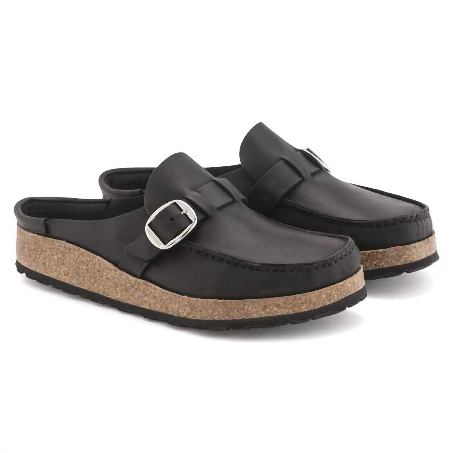 Birkenstock - Unisex Buckley Natural Leather Oiled Clogs
