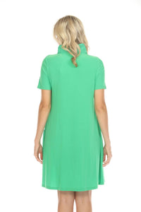 Joseph Ribkoff - Cowl Neck Short Sleeve T-shirt Dress