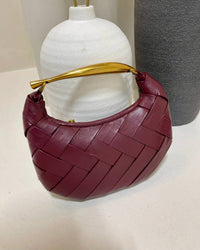 Urban Expressions - Women's Kelsey Faux Leather Woven Crossbody Handbag