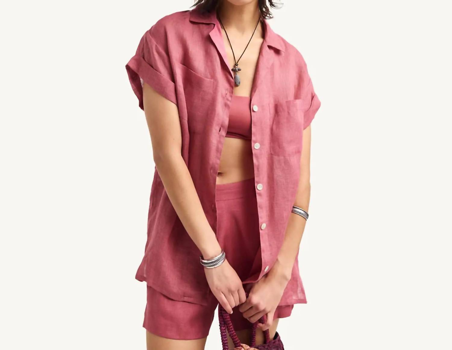 Vitamin A - Playa Pocket Blouse