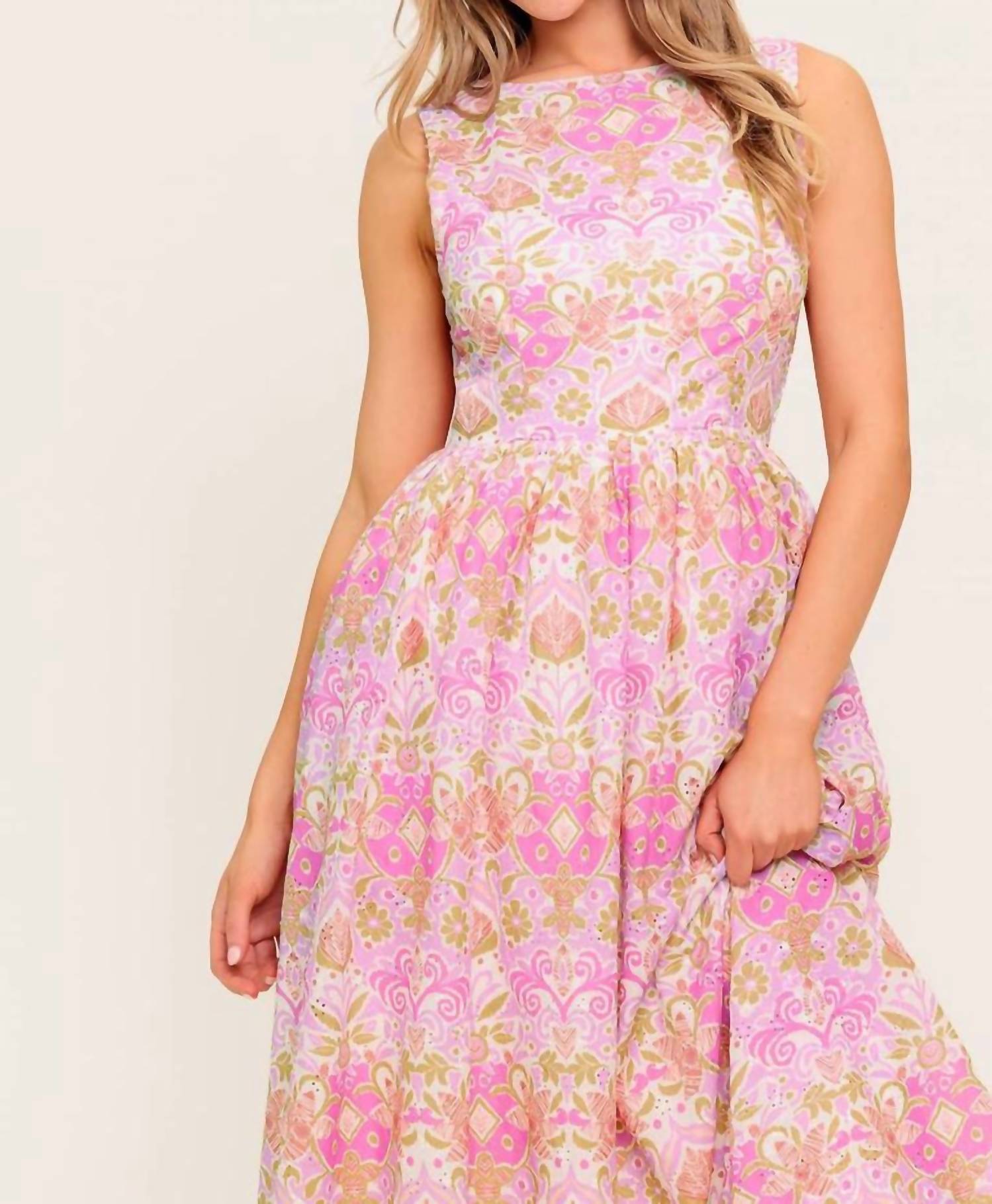 Flying Tomato - Under The Sun Woven Midi Dress