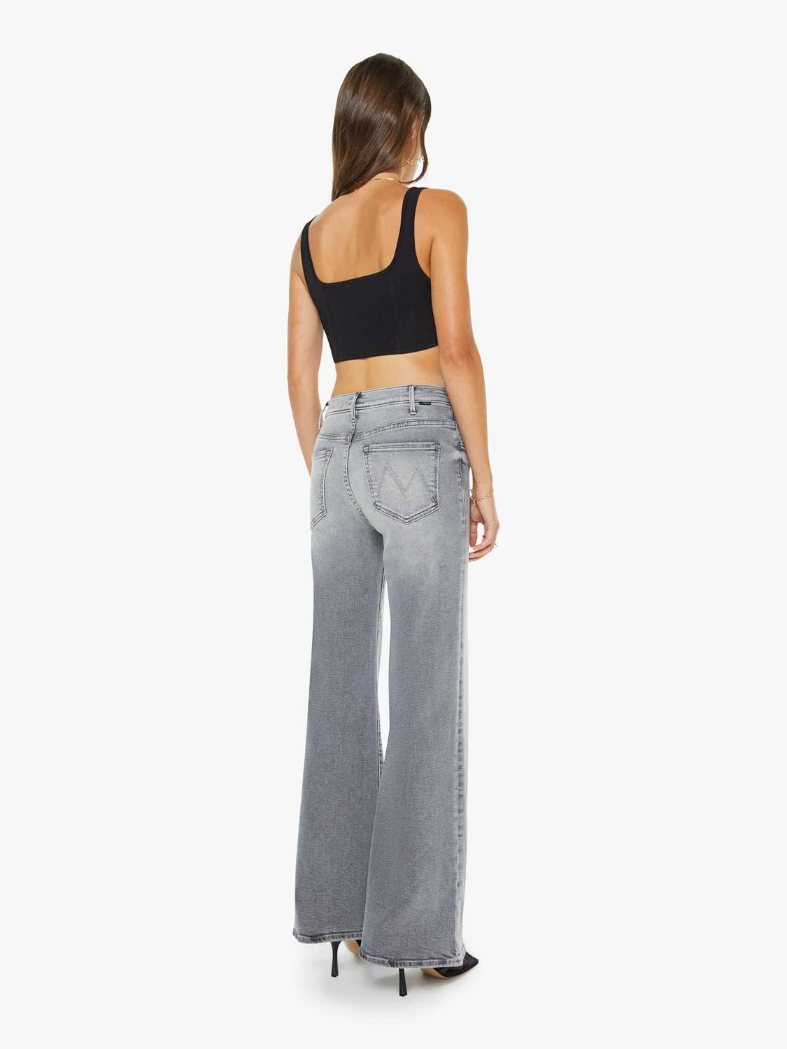 Mother - The Hustler Roller Skimp Wide Leg Jean