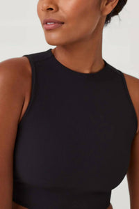 Spanx - Contour Rib Mock Neck Crop Top