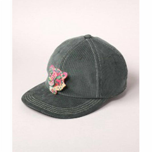 Ca4La - Woven Baseball Hat with Cheetah Patch