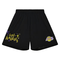 Mitchell & Ness - Men's Los Angeles Lakers Hardwood Sidewalk Sketch Shorts