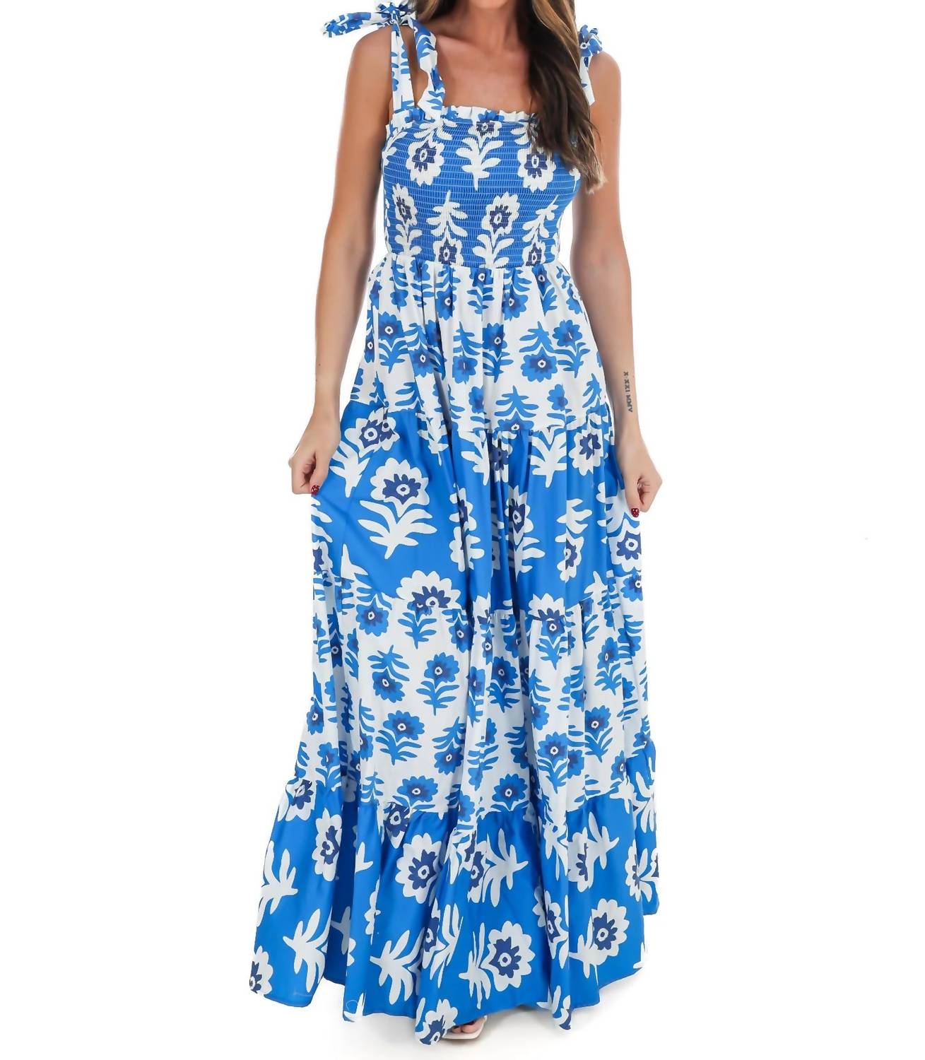 Flying Tomato - Well Traveled Print Maxi Dress
