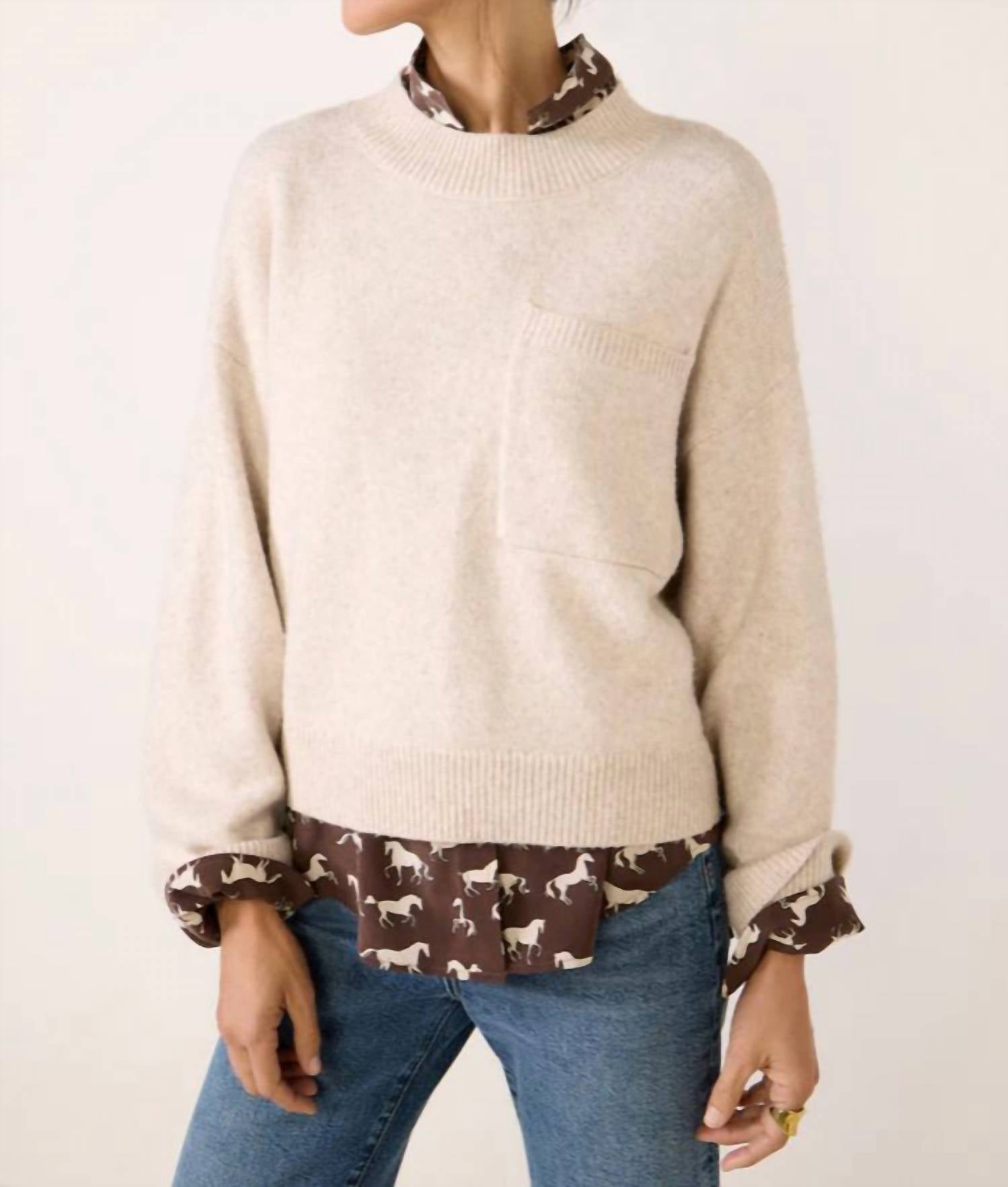 Sanctuary - One Pocket Crew Sweater