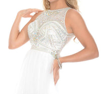 Precious Formals - Stoned Bodice And Soft Flowy Skirt Prom Dress