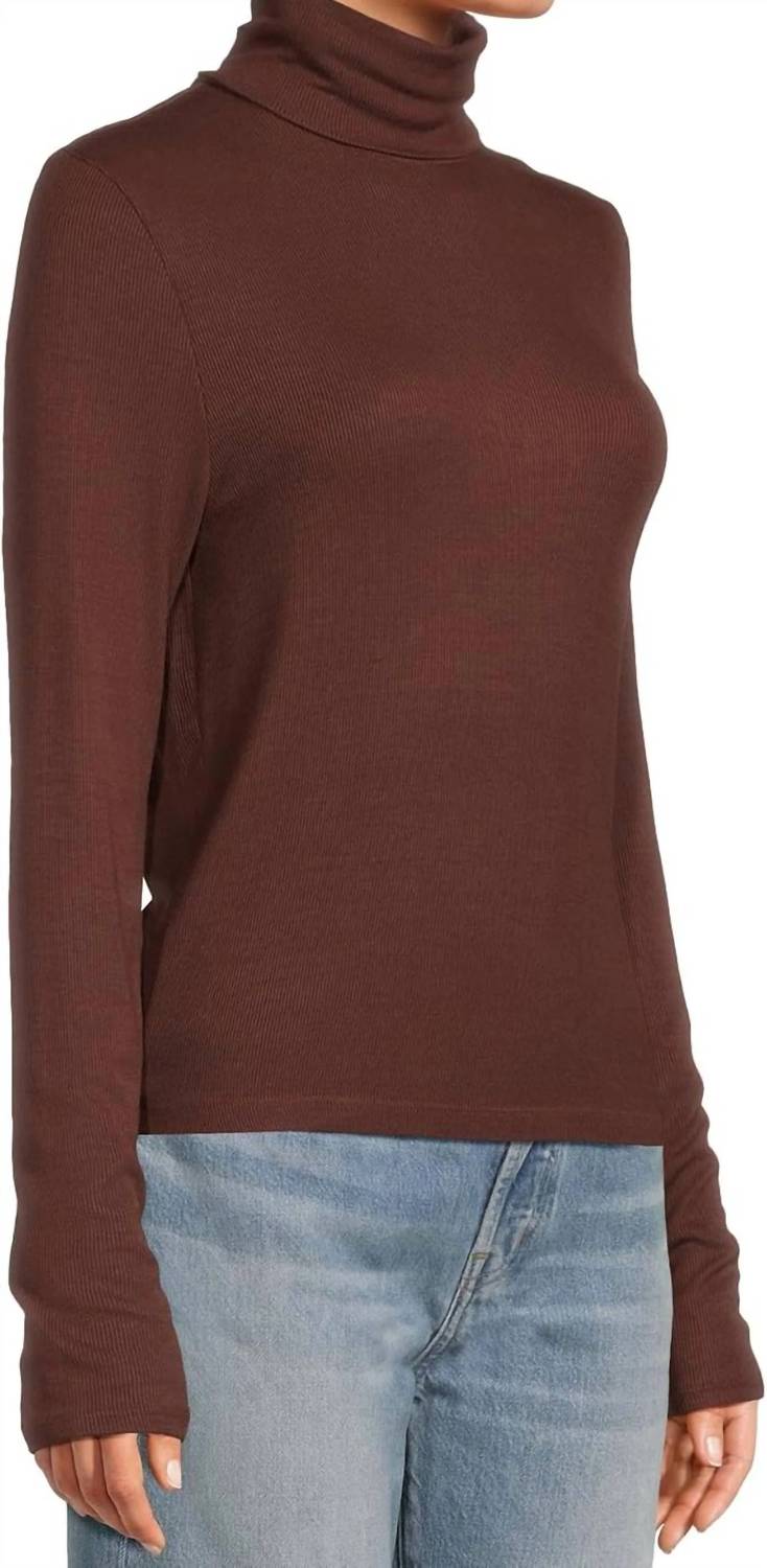 Michael Stars - Martha Turtleneck Ruched Sides Sweater