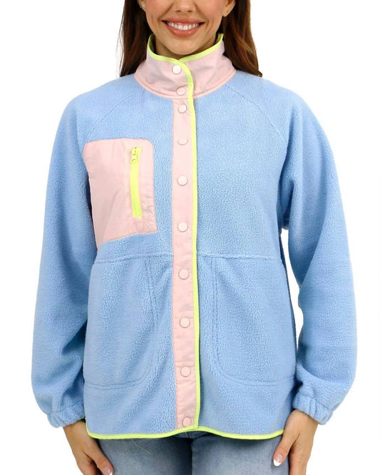 Grace And Lace - Colorblock Fleece Jacket
