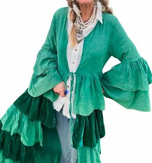 A Rare Bird - Floor Length Ruffled Duster