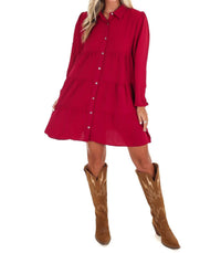She + Sky - Morning Light Button Down Mini Dress