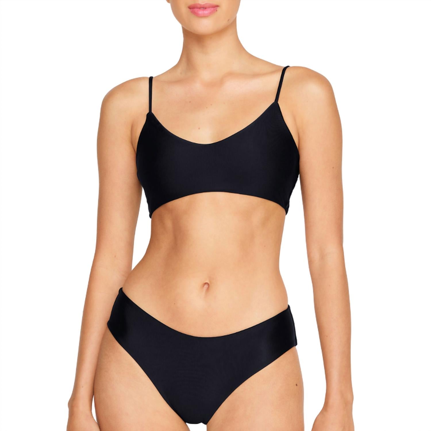 MIKOH Women's Capri Top in noir - women's swimwear - alternate view