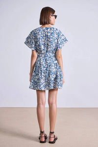 Apiece Apart - Lace Floral Flax Morgan Mini Dress