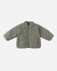 Quincy Mae - Kid's Shearling Zip Jacket