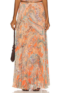 L'Agence - Torin Pleated Maxi Skirt
